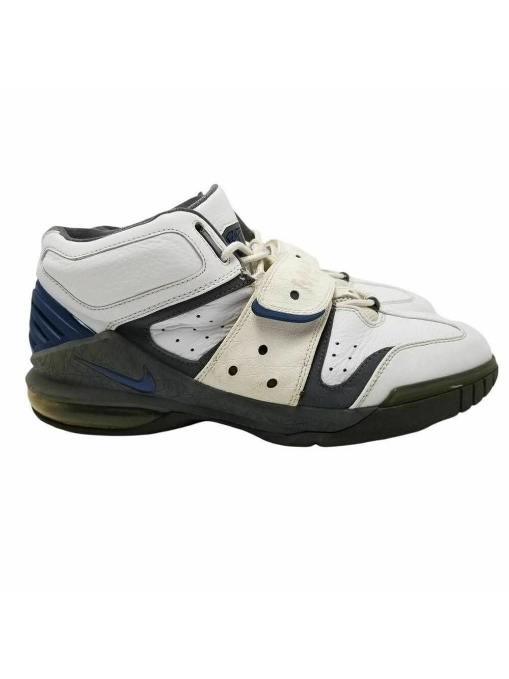 Nike Air Mens Force Operate Max 1 Sneaker White Blue 310429-144 Strap 10.5M